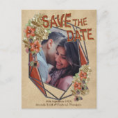 Kunst met leder en suiker opslaan Datum Aankondigingskaart (Voorkant)