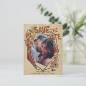 Kunst met leder en suiker opslaan Datum Aankondigingskaart (Staand voorkant)