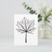 Kunst met lederen van een aple - Botanische kleur Briefkaart (Staand voorkant)