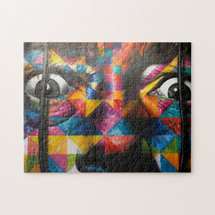 Kunst met meerdere kleuren legpuzzel