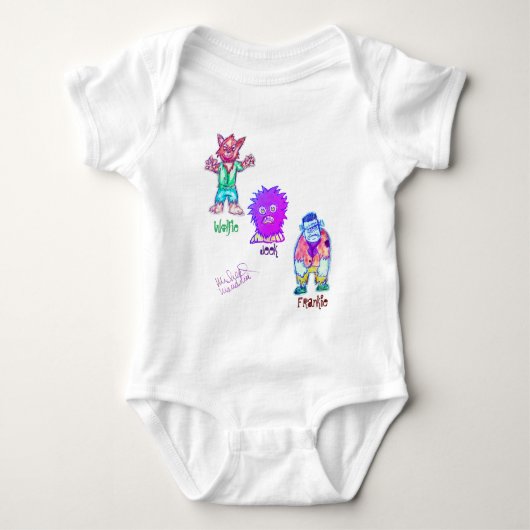 Kunst met Micheal Monsters T-shirt (Voorkant)