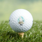 Kunst met monogram van meeuwen vogel strand dier golfballen (Insitu Shirt)