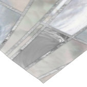 Kunst met mozaïekgolven - alleen maar parel korte tafelloper (Hoek)