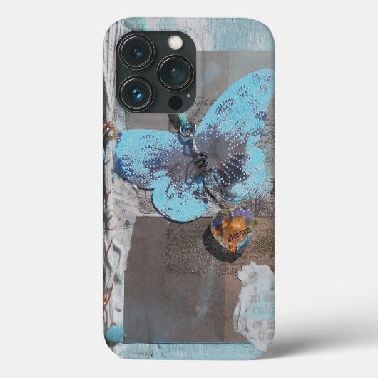 Kunst met multiplex van media-vlinder Case-Mate iPhone case (Achterkant)