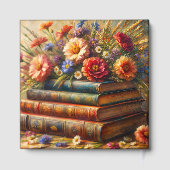 Kunst met Oude Boeken en Wilde Bloemen (Achterkant)
