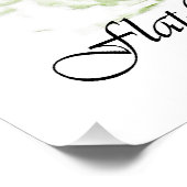 Kunst met platte bekleding poster (Hoek)