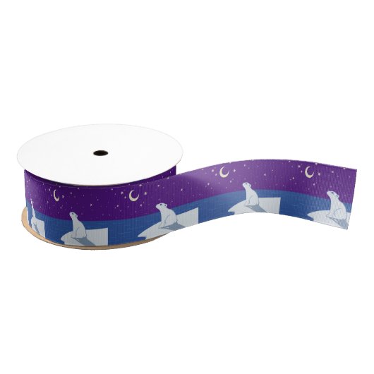 Kunst met poolBeer Grosgrain Lint (Spoel)
