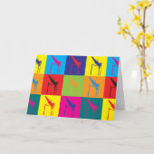 Kunst met Pop met poolvaulting Kaart (Gele Bloem)