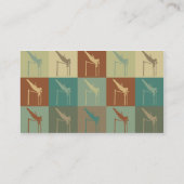 Kunst met Pop met poolvaulting Visitekaartje (Achterkant)