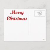  kunst met rode neus feestdagenkaart (Achterkant)