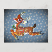  kunst met rode neus feestdagenkaart (Voorkant)