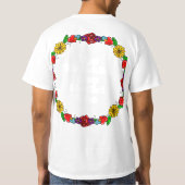 Kunst met Romantisch Tattoo tegen hart T-shirt (Achterkant)
