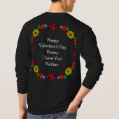 Kunst met Romantisch Tattoo tegen hart T-shirt (Achterkant)
