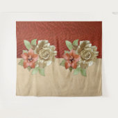 Kunst met rood leder en sms'jes wandkleed (Voorkant (horizontaal))