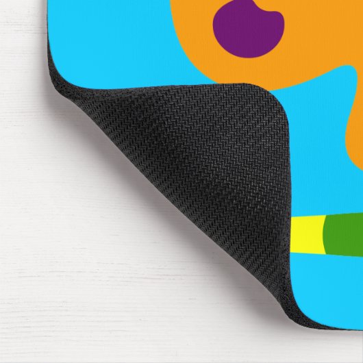 Kunst met schilderpalet muismat (Hoek)