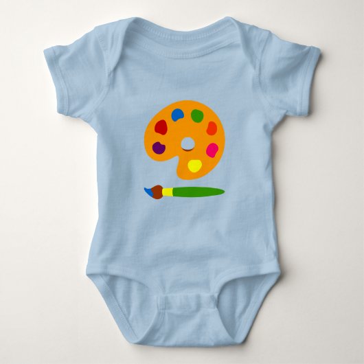 Kunst met schilderpalet romper (Voorkant)