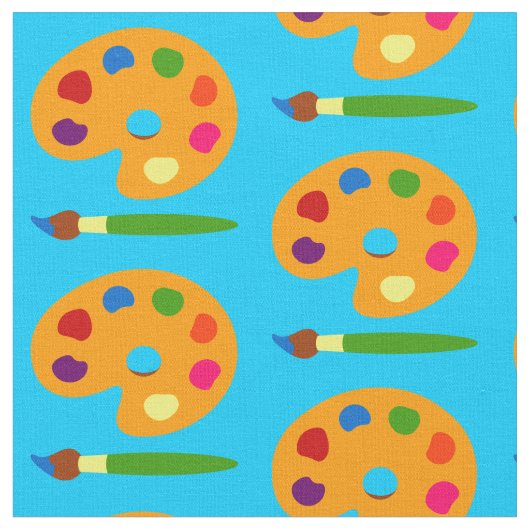 Kunst met schilderpalet stof (Close Up)