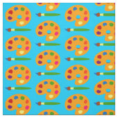 Kunst met schilderpalet stof (Swatch)