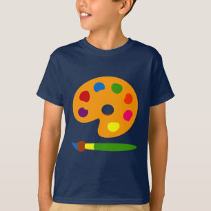 Kunst met schilderpalet t-shirt