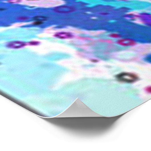 Kunst met schilfers poster (Hoek)