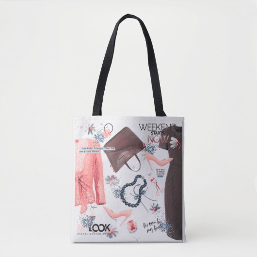 Kunst met stijlvolle dieptes voor meisjes Mode Tote Bag (Voorkant)