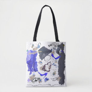Kunst met stijlvolle dieptes voor meisjes Mode Tote Bag