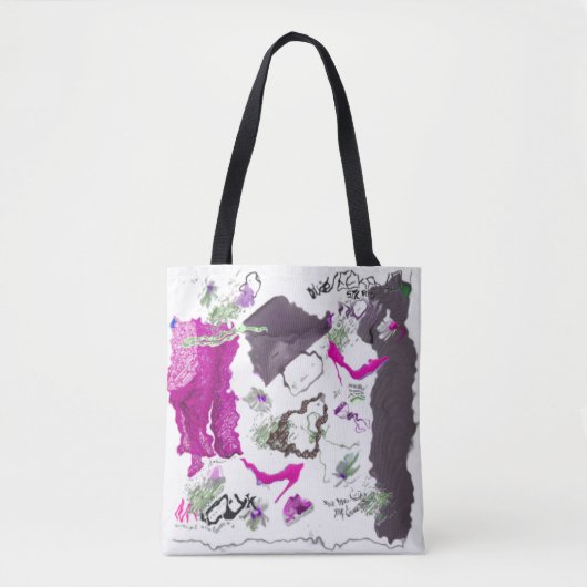 Kunst met stijlvolle dieptes voor meisjes Mode Tote Bag (Voorkant)
