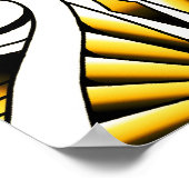 Kunst met tattoo van Maori-stammen Poster (Hoek)