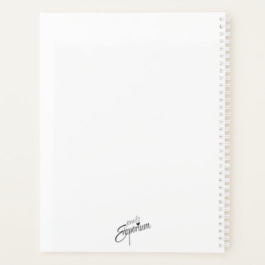 Kunst met tekenstructuur planner (Achterkant)