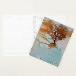 Kunst met tekenstructuur planner