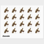 Kunst met vette zilveren sticker (Vel)