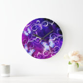 Kunst met vlinder 3 wandklokken en numerieke optie (Huis)