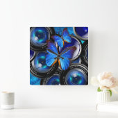 Kunst met vlinder 44 wandklokken en numerieke opti (Huis)