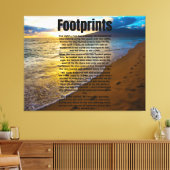 Kunst met voetafdruk Prayer Biblical Poem Canvas (Insitu (Woonkamer))