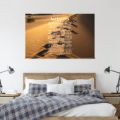 Kunst met voetafdruk Prayer Faith-gebaseerd Canvas (Insitu (Slaapkamer))