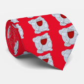 Kunst met wijnglas stropdas (Opgerold)