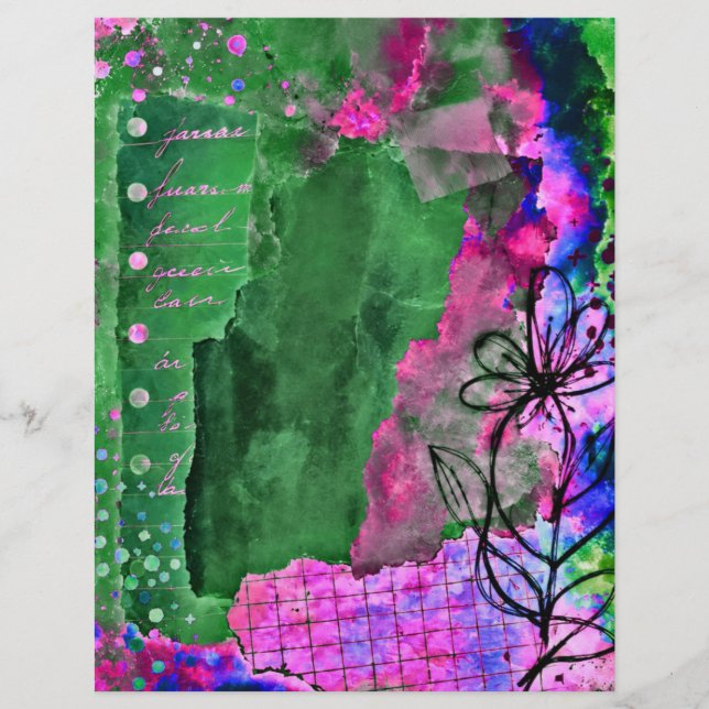 kunst met wilde bloemen, 21,59 x 27,94 cm, multifu (Voorkant)