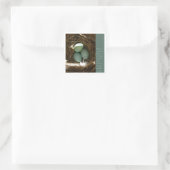 Kunst met Wisdom Vierkante Sticker (Tas)