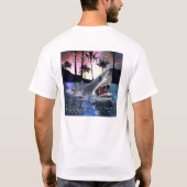 Kunst met Wond Shark Attack-Hoesje afsluiten T-shirt (Achterkant)