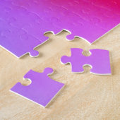 Kunst met zonsondergangsreflectie legpuzzel (Zijkant)