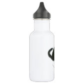 Kunst met zwarte en witte kat waterfles (Links)
