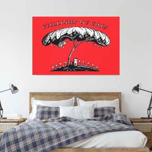  kunst Miljoenen katten Wanda Gag 1928 Canvas Afdruk (Insitu (Slaapkamer))