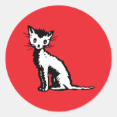 kunst Miljoenen katten Wanda Gag 1928 Ronde Sticker (Voorkant)