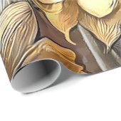 Kunst moderne zonnebloemen op Collectie ter plaats Cadeaupapier (Rol Hoek)