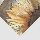 Kunst moderne zonnebloemen op Collectie ter plaats Tissuepapier (Detail)