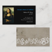 kunst, Mona Lisa, Leonardo Da Vinci Visitekaartje (Voorkant / Achterkant)