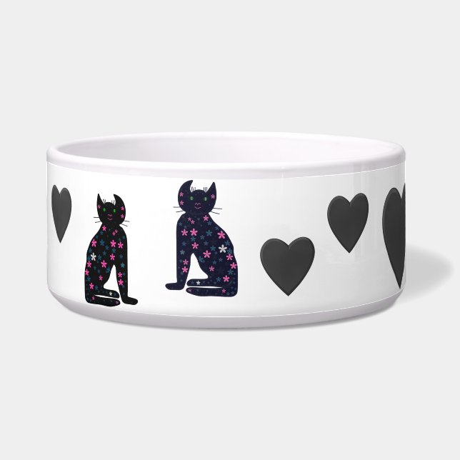Kunst, Mooie Kat Clipart Voerbakje (Voorkant)
