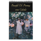  kunst Mooie olieverfschilderijen 2026 Muur Kalender (Hoes)