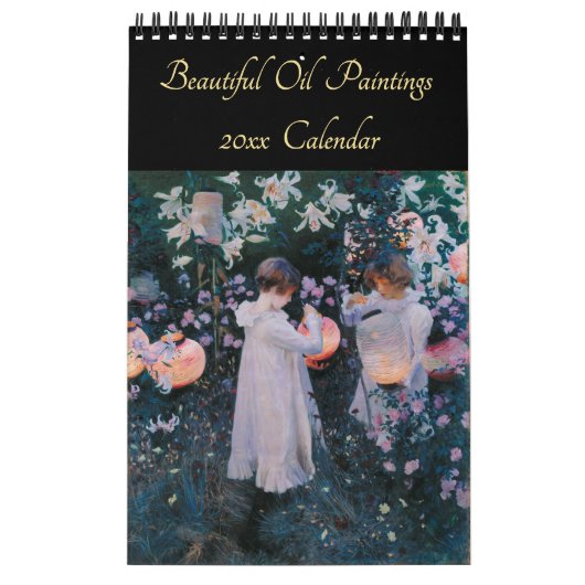  kunst Mooie olieverfschilderijen 2026 Muur Kalender (Hoes)