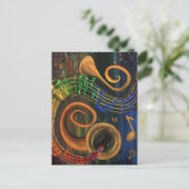 KUNST muziek Briefkaart (Staand voorkant)